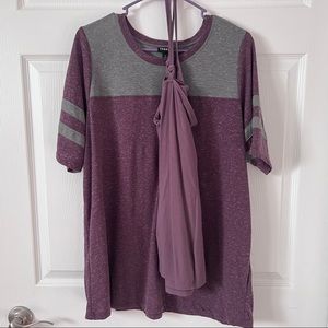Torrid football shirt and tank bundle